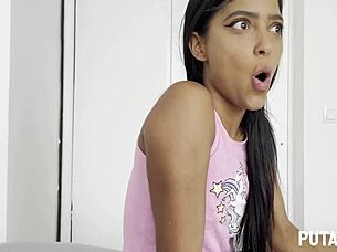 sexy teen kali fucked by torbe and swallows hot cum 😋
