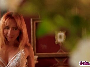 Gorgeous veronica leal wants to show off her sexy lingerie to zazie skymm things get hot and steamy and its with sheer pleasure they start fucking each other