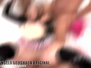 19-Year-Old Emejota Endures 6on1 Hardcore Assfucking Gangbang