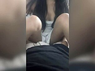 Teen asks, 'Want to see me ride this hard cock hard?'