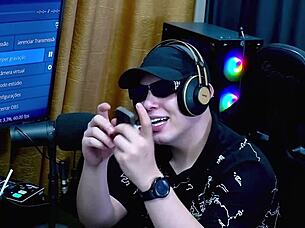 Belinha Baracho Grabs Host Kisses Him Grabs His Cock