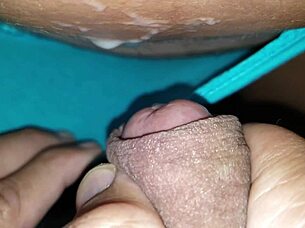 cumshot in my wife's panties - karina and lucas