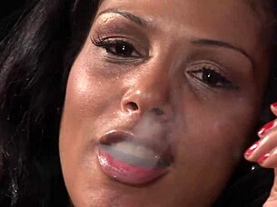 India Milf Engages in Smoking Fetish and Rough Fucking