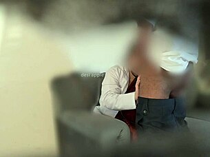 Is the desi doctor sucking patient's cock?