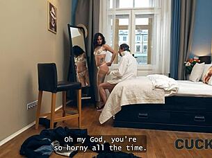 latina wife fucks stranger for hubby?