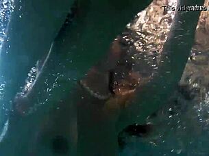 Katka and Barbara's Underwater Lesbian Tit Bouncing Adventure