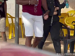 Whore Wears Mask For Husband, Suffers Humiliation On Big Thick Cock