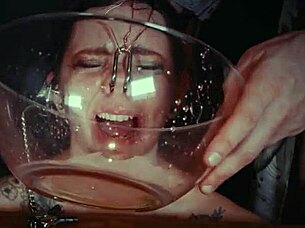 emo bondage whore tied up and punished with piss