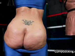 workout dick sucking at the gym with gagging and choking