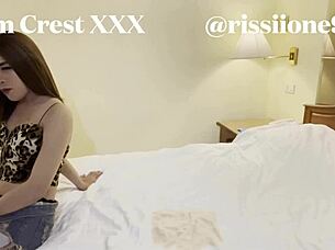 Cam Crest Fucks Sexy TS with Monster Cock