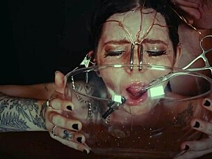 emo bondage whore tied up and punished with piss