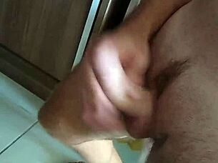 morning cumshot scene with some fun details