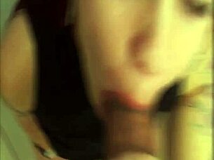 first scene of young gaucha redhead giving oral to director backstage at private club poa