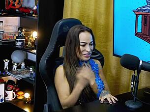 Belinha Baracho Grabs Host Kisses Him Grabs His Cock