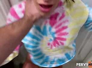 Submissive Stepsis Emma Hix Swallows Peter Green's Cock with Passion