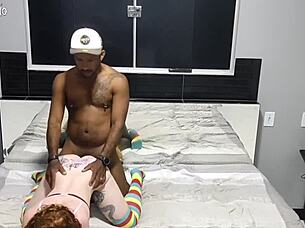 These Tight Little Tits Aren't For Just Anyone! I Got Lucky With Big Black Cock Riding!