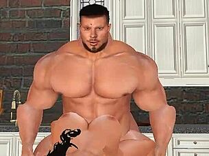 Handsome muscle hunk aaron donald enjoys encounter with local wife