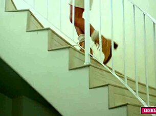 tiny lesbian girl feels intense emotions during fingering and sucking