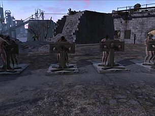 fallout 4 character punished with multi pillory assfucking and anal sex