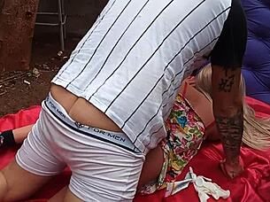 Fuck That Blonde Stepmom's Ass Like A Sex Doll!