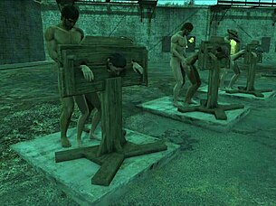 fallout 4 character punished with multi pillory assfucking and anal sex