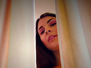 Control Girl Flashing Naked In Public Office With Upskirt And Transparent Lingerie