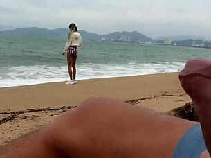 Public Dick Flashing - I See That You Are Jerking Off to Me and I Want to Help You Cum