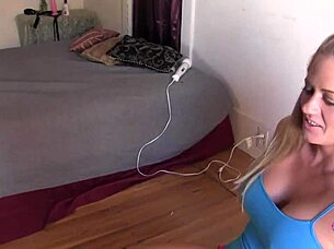 after yoga, these two chubby lesbian friends had a great time eating each other's pussies, kissing and using toys on their tight blonde bodies