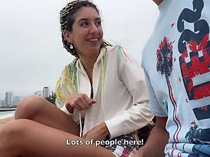 Public Dick Flashing - I See That You Are Jerking Off to Me and I Want to Help You Cum