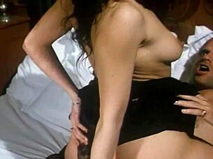 the vintage spanish slut gets cumshot in mouth.