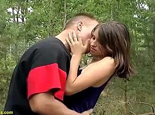 Young busty german stepsister outdoor fucked