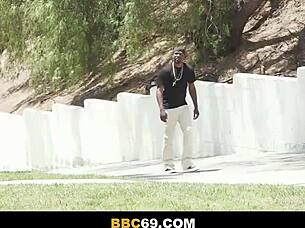 Redhead begs for interracial pussy pounding