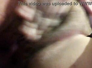 I masturbate in the bathroom, she whispers while touching her wet pussy.