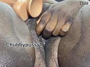 A BBW enjoys solo masturbation with her fingers and toys.