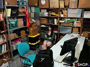 i'm the shoplifting teen 18+ with hairy pussy who got caught and fucked by the mall cop backstage