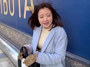 big breasted h-cup saleswoman posts erotic promotional video in lingerie and bunny costume, serving with extreme devotion part 1