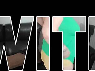 Why do I masturbate while licking Angel's round tits?