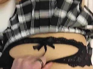 Destiny Mae Gets Fucked Hard From Behind. Can You Handle Her Tight Pussy In That Skirt?