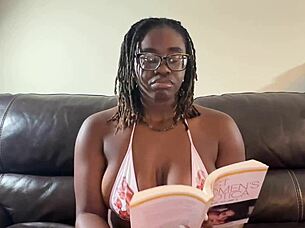 tee vuitton says, 'i'm reading for you while bathing in costume as your nerdy teen slave.'