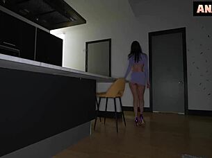 Anal Slut Lets Big Cock Drain Inside Her Butthole