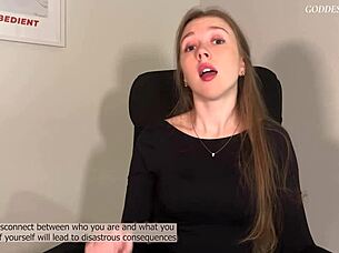 goddess ruins your orgasm with cum in glass humiliation