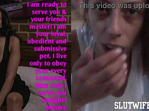 Skinny Blonde Forced To Read Captions