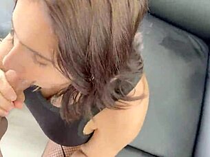 Hot Spanish Milf with Huge Tits Sucks Cock and Enjoys Anal