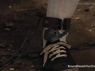 Mistress and handmaiden naughty maid facesitting on young 18+ slave. European bdsm domination fun!