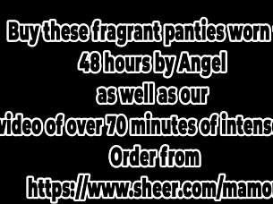 Why do I masturbate while licking Angel's round tits?