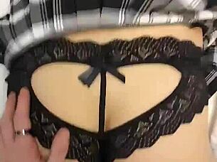 Destiny Mae Gets Fucked Hard From Behind. Can You Handle Her Tight Pussy In That Skirt?