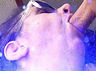 sensual sexy deep throat on 8 uncut cock