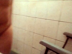 Watch this chubby milf with big tits shower and exhibit herself!