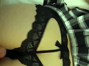 Destiny Mae Gets Fucked Hard From Behind. Can You Handle Her Tight Pussy In That Skirt?