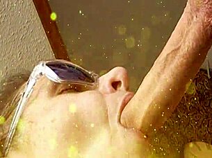 sensual sexy deep throat on 8 uncut cock